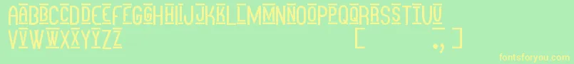 More about OtraMasStf Font OtraMasStf Font – Yellow Fonts on Green Background