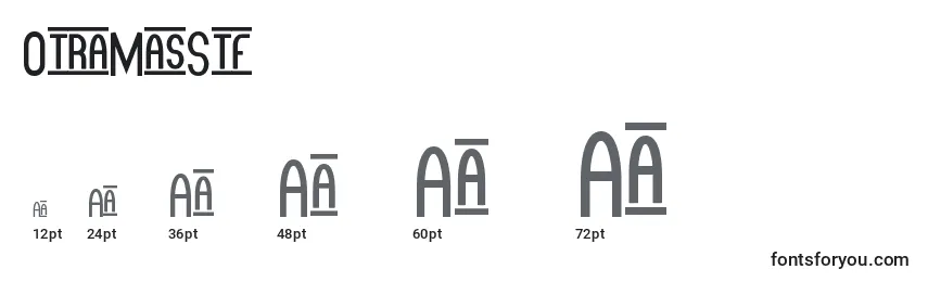 OtraMasStf Font Sizes