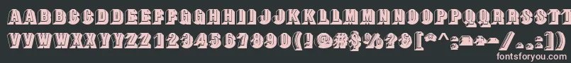 Buxomd Font – Pink Fonts on Black Background