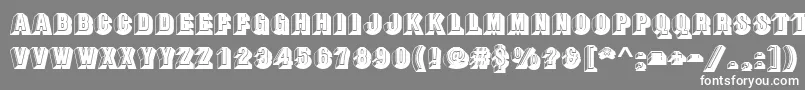 Buxomd Font – White Fonts on Gray Background