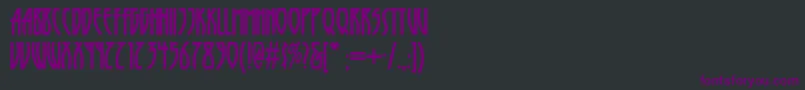 Runy Font – Purple Fonts on Black Background