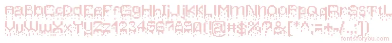 Шрифт Bleedingpixels – розовые шрифты на белом фоне