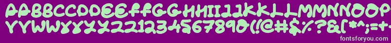 fuente LoveTheFonts – Fuentes Verdes Sobre Fondo Morado