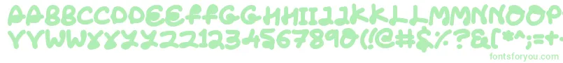 LoveTheFonts Font – Green Fonts on White Background