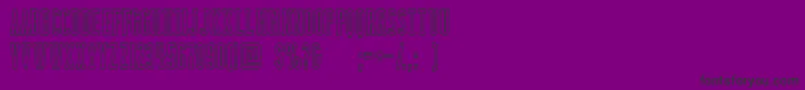 BackboardoutlineFreeForPersonalUseOnly Font – Black Fonts on Purple Background