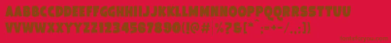 GalponBlack Font – Brown Fonts on Red Background