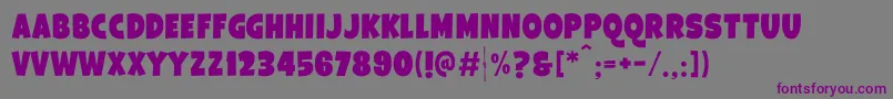 Шрифт GalponBlack – фиолетовые шрифты на сером фоне