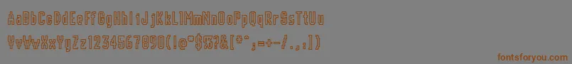 Chunk ffy Font – Brown Fonts on Gray Background