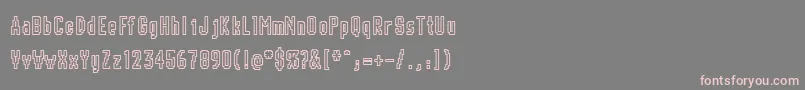 Chunk ffy Font – Pink Fonts on Gray Background