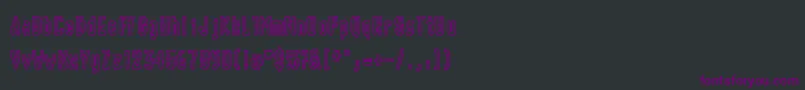 Chunk ffy Font – Purple Fonts on Black Background