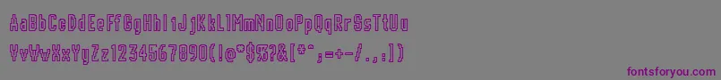 Chunk ffy Font – Purple Fonts on Gray Background