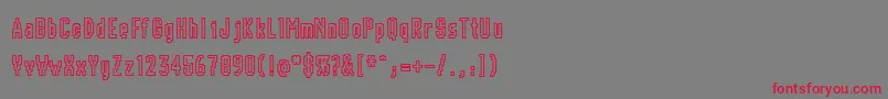 Chunk ffy Font – Red Fonts on Gray Background