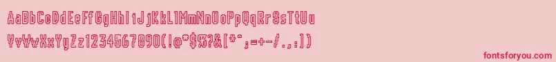 Chunk ffy Font – Red Fonts on Pink Background