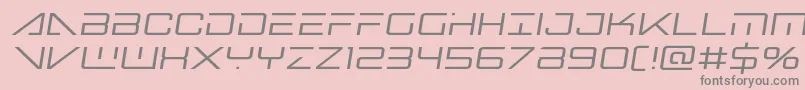 Шрифт Bansheepilotsemital – серые шрифты на розовом фоне