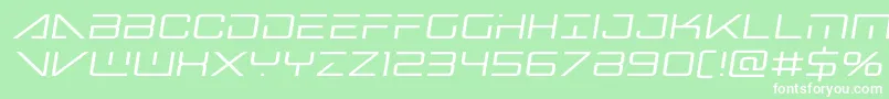 Bansheepilotsemital Font – White Fonts on Green Background