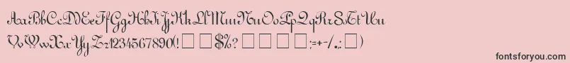 ArabescoScriptSsi Font – Black Fonts on Pink Background