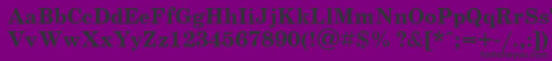 fuente UkrainianschoolbookBold – Fuentes Negras Sobre Fondo Morado