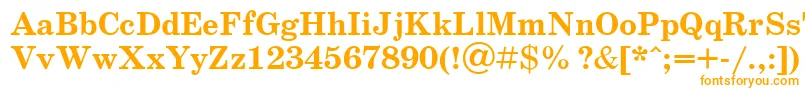 UkrainianschoolbookBold Font – Orange Fonts on White Background