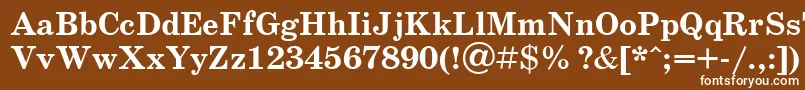 UkrainianschoolbookBold Font – White Fonts on Brown Background