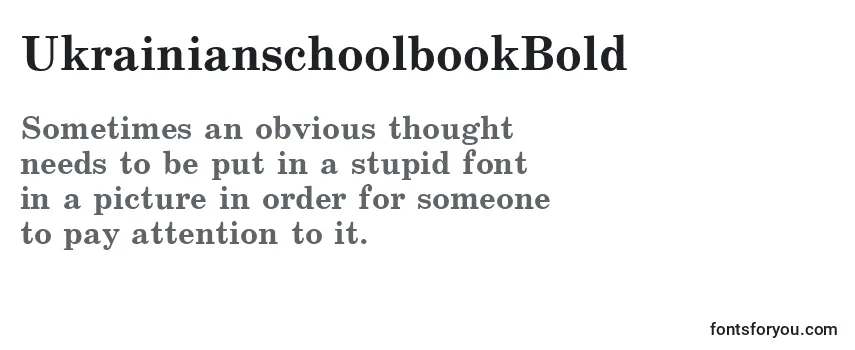 UkrainianschoolbookBold Font