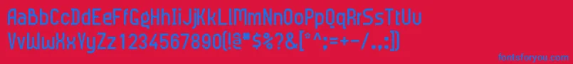 Meridiana Font – Blue Fonts on Red Background