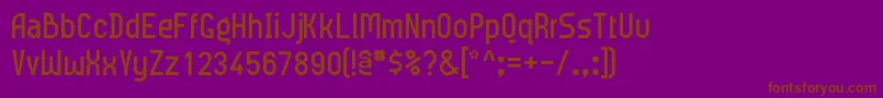 Meridiana Font – Brown Fonts on Purple Background