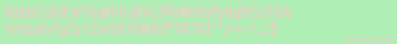 Meridiana Font – Pink Fonts on Green Background