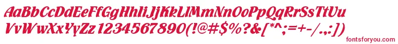 Flamencod Font – Red Fonts on White Background