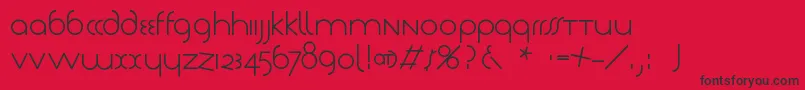 Tschich Font – Black Fonts on Red Background