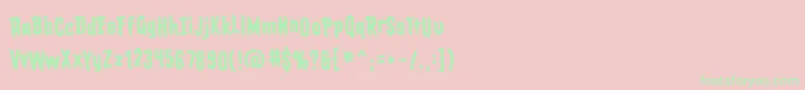 Eldergods Font – Green Fonts on Pink Background