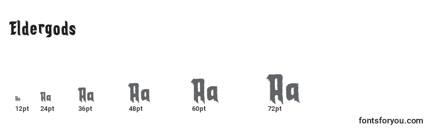 Размеры шрифта Eldergods