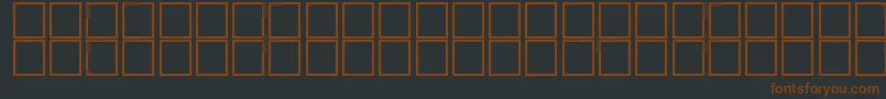 Шрифт AlKharashi24 – коричневые шрифты на чёрном фоне