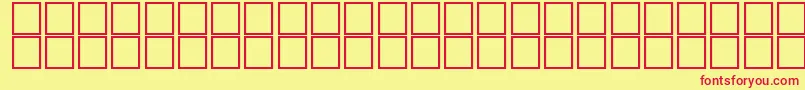 AlKharashi24 Font – Red Fonts on Yellow Background