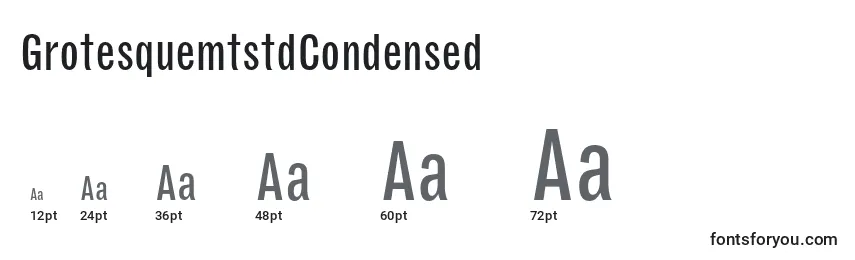 sizes of grotesquemtstdcondensed font, grotesquemtstdcondensed sizes