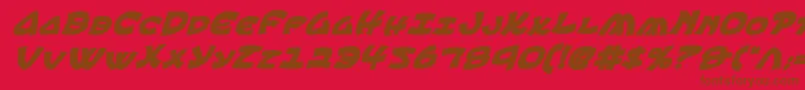 EphesianCondboldital Font – Brown Fonts on Red Background