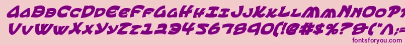 EphesianCondboldital Font – Purple Fonts on Pink Background