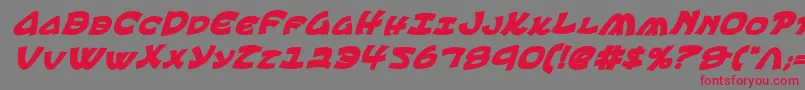 EphesianCondboldital Font – Red Fonts on Gray Background
