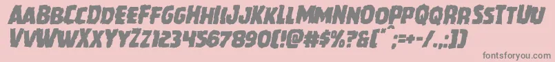 Howlinmadmangleital Font – Gray Fonts on Pink Background