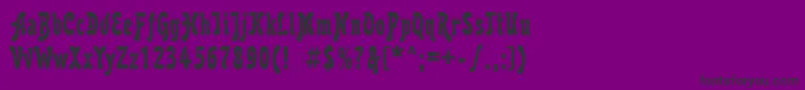 Karollaatt Font – Black Fonts on Purple Background