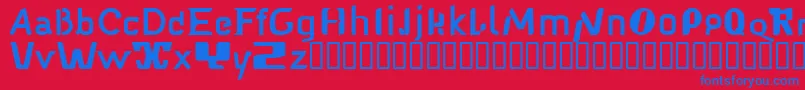 Police Babelfish1 – polices bleues sur fond rouge