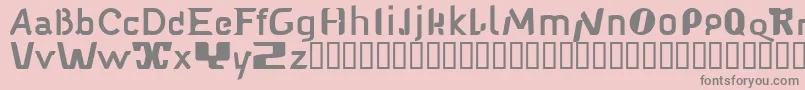 Babelfish1 Font – Gray Fonts on Pink Background