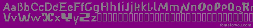 Babelfish1 Font – Gray Fonts on Purple Background