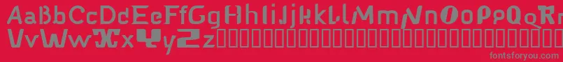Babelfish1 Font – Gray Fonts on Red Background