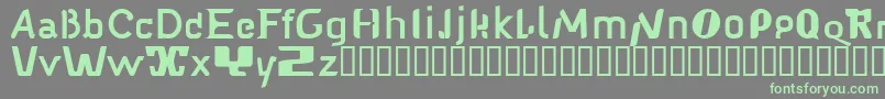 Babelfish1-fontti – vihreät fontit harmaalla taustalla
