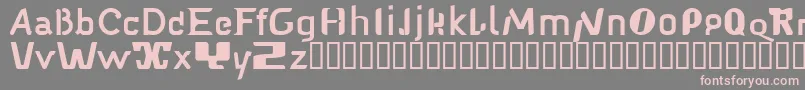Шрифт Babelfish1 – розовые шрифты на сером фоне