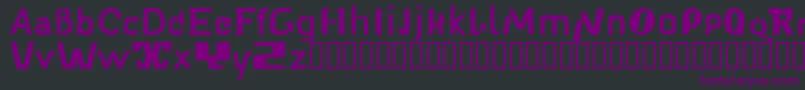 Babelfish1 Font – Purple Fonts on Black Background