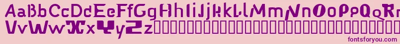 Babelfish1 Font – Purple Fonts on Pink Background