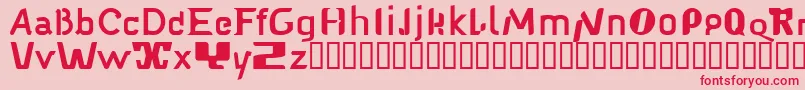 Babelfish1 Font – Red Fonts on Pink Background