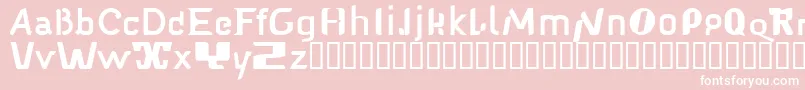 Babelfish1 Font – White Fonts on Pink Background