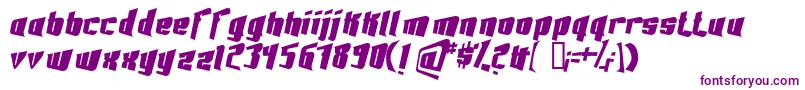 Font3D2-fontti – violetit fontit